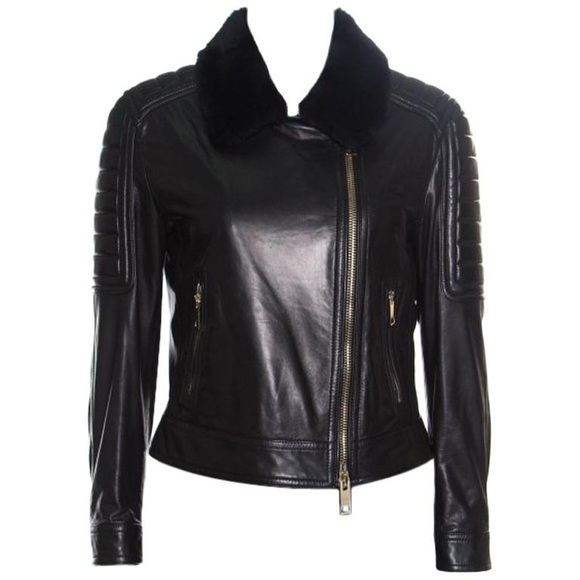 Burberry London Quilted Lambskin Leather Shearling Collar Jacket - Picture 11 of 11